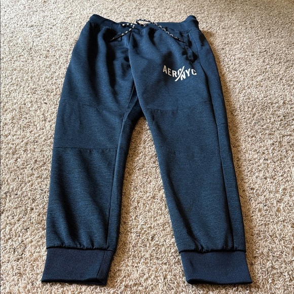 Aeropostale Blue Joggers with Elastic Cuffs - Picture 1 of 3